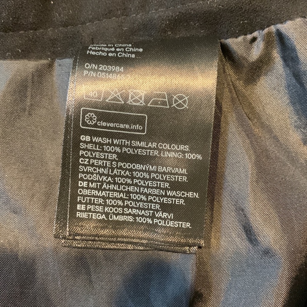 H&M A-line black zip up mini skirt | size xs - Picture 4 of 8